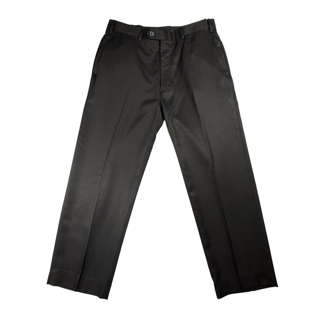 Jos‎ A Bank Leadbetter Golf Pants Mens 34x29 (33x26) Black Dress Slacks Comfort